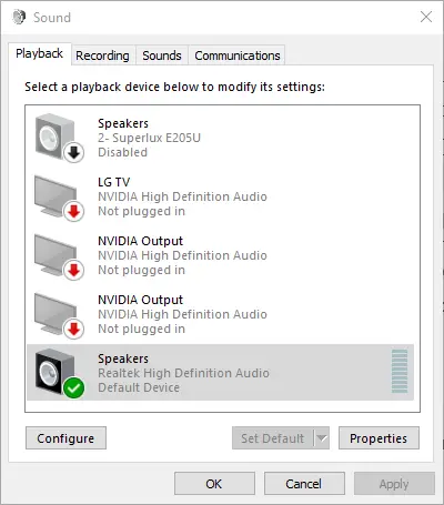 REVISIÓN: el sonido envolvente de 5.1 canales no funciona en Windows 10/11