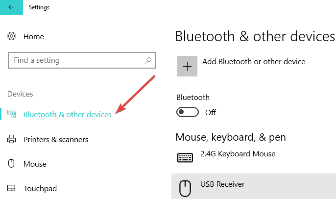 bluetooth otros dispositivos