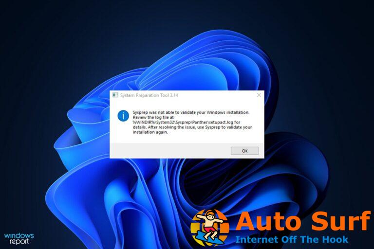 REVISIÓN: Sysprep no puede validar la instalación de Windows 11
