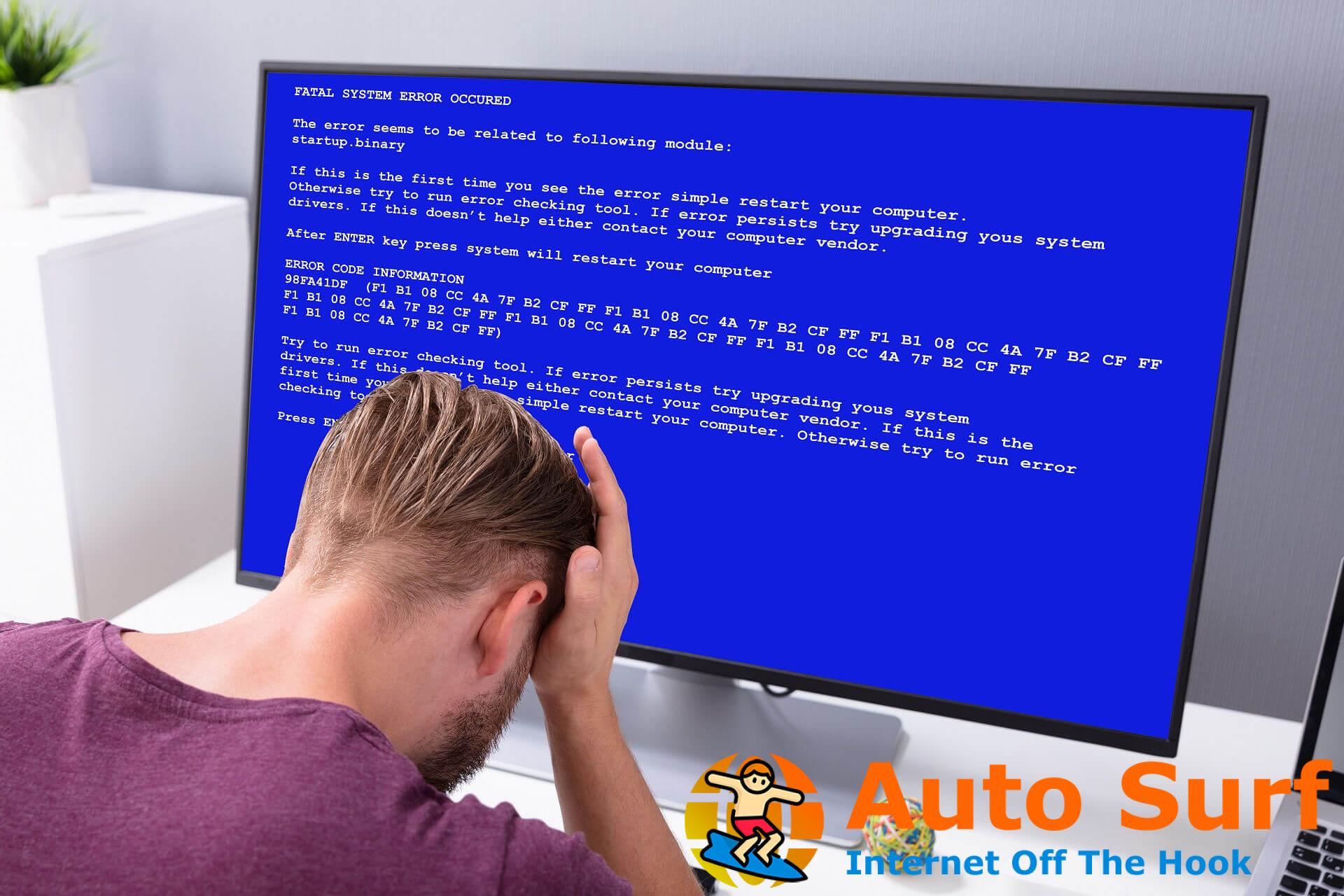 cómo reparar el error FALLO DE INICIALIZACIÓN DE LA FASE 1 en Windows 10