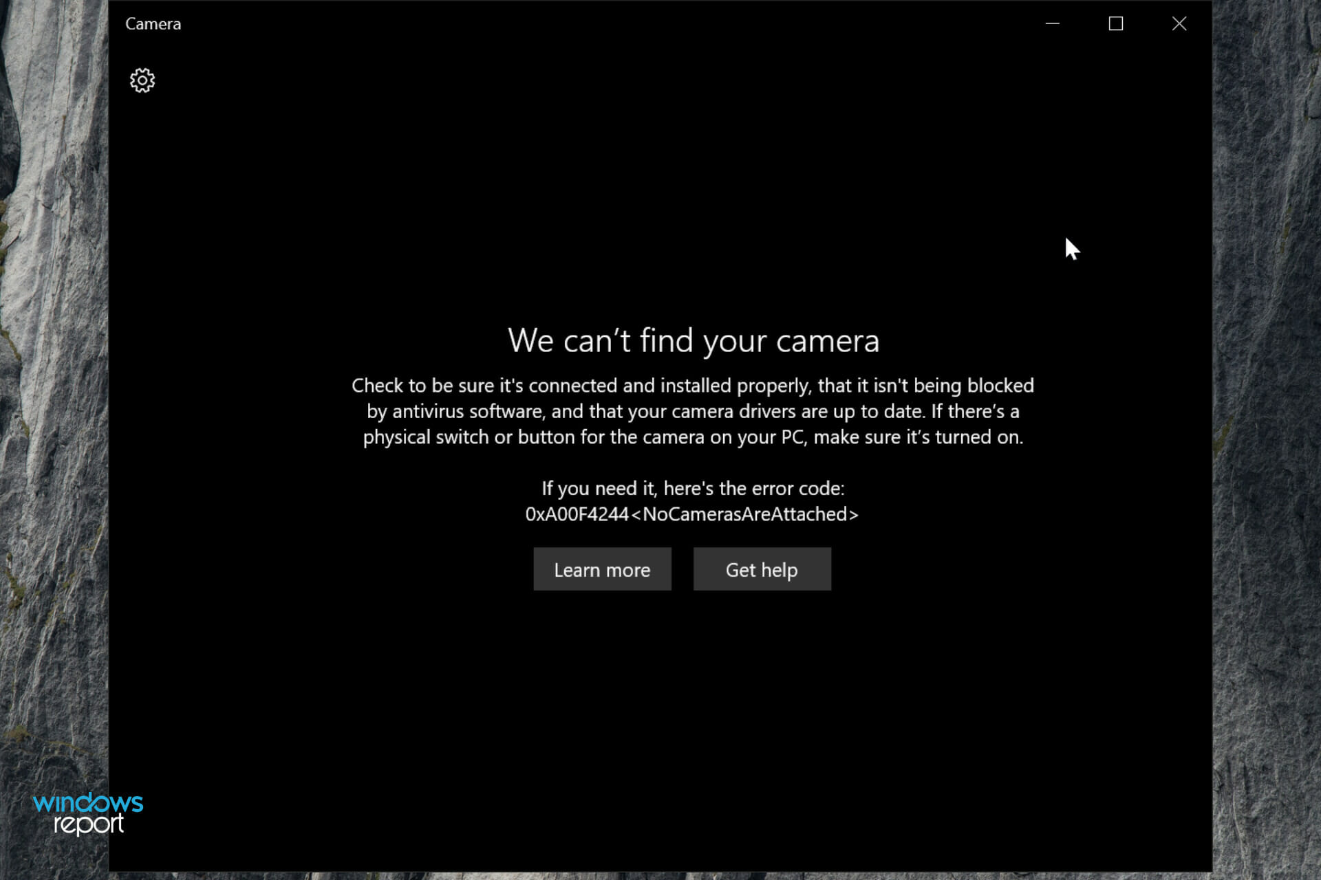 REVISIÓN: la aplicación de la cámara no funciona en Windows 10