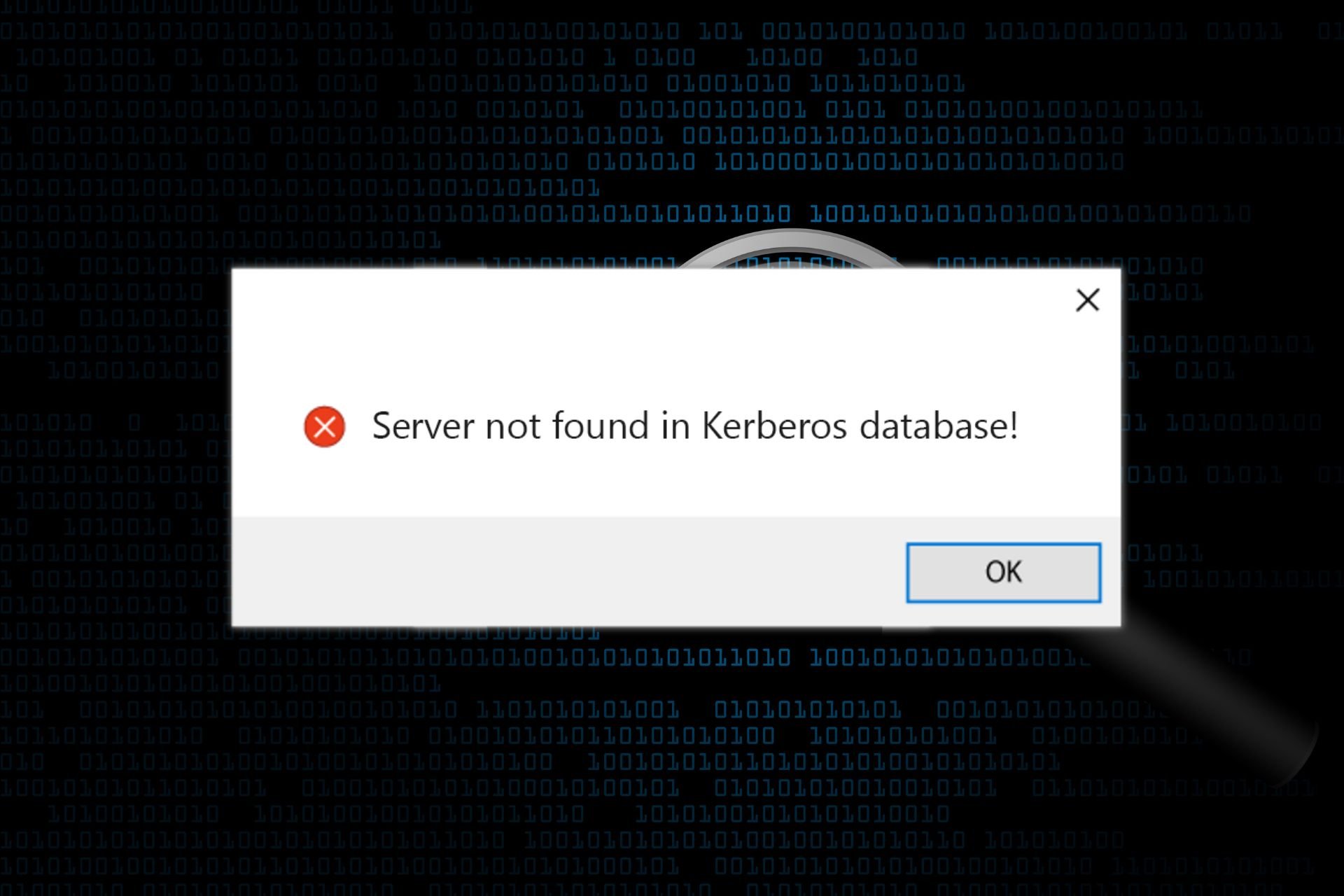 corrija el servidor no encontrado en la base de datos de Kerberos: