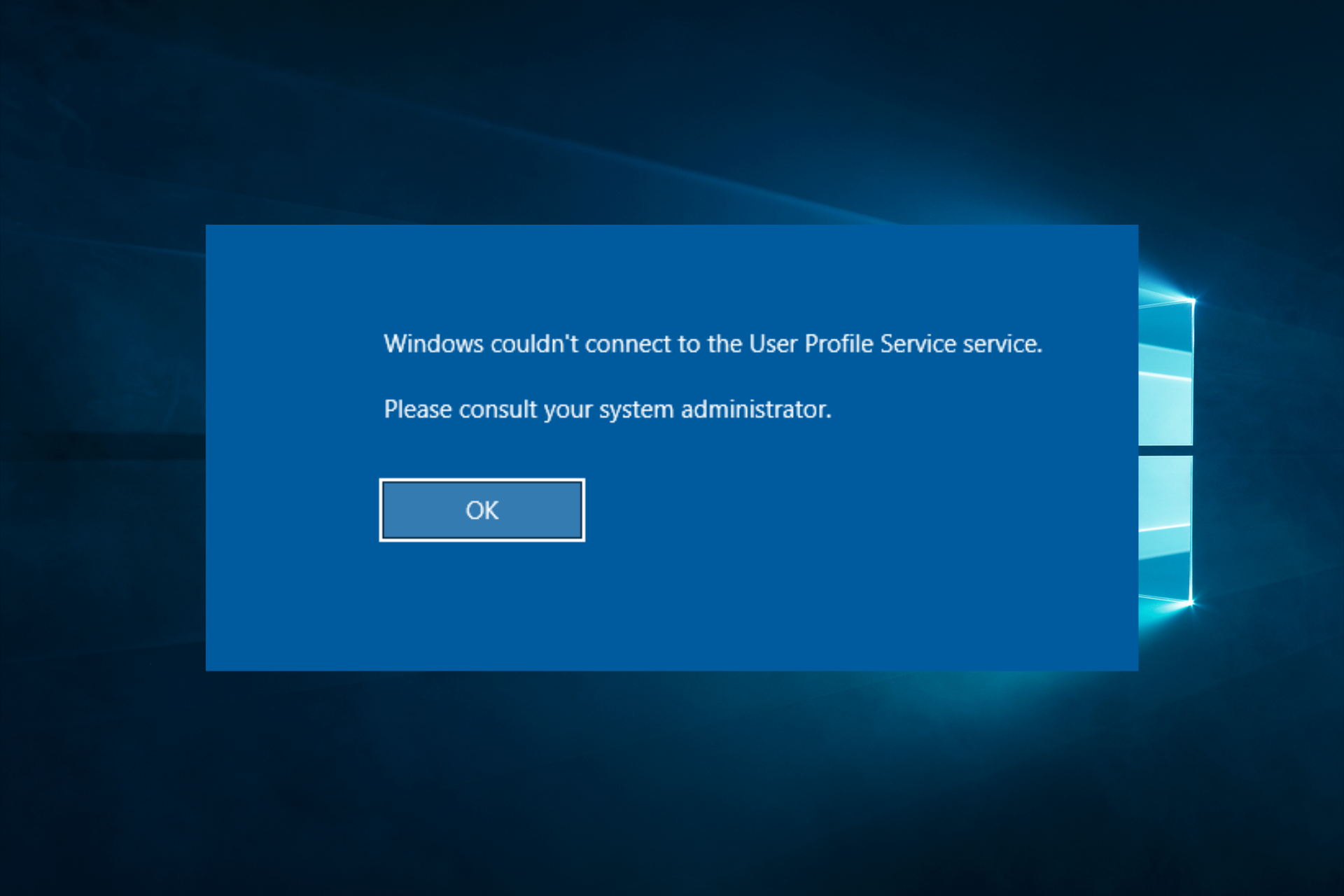 Solución: Windows 10 no pudo conectarse al servicio ProfSvc