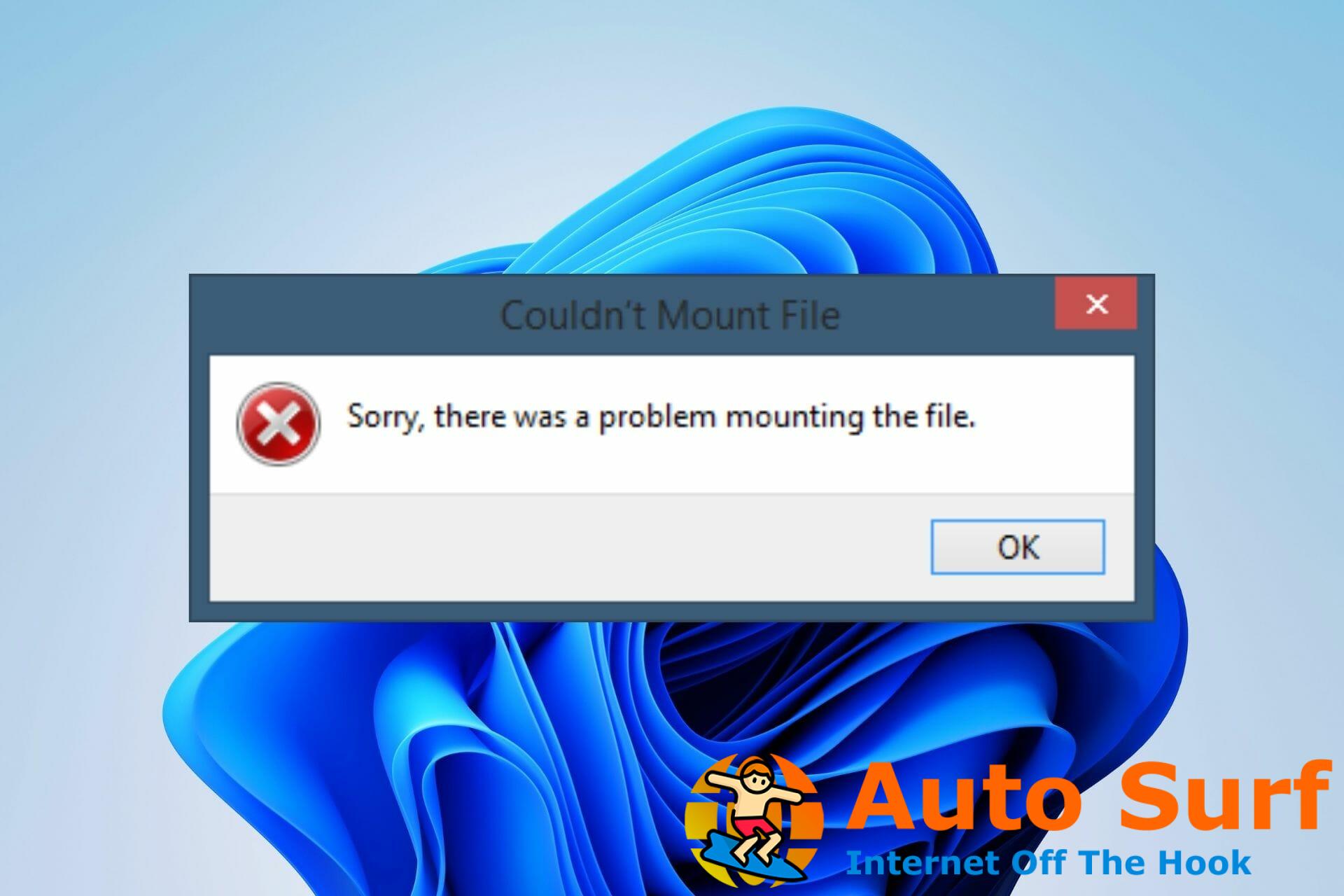Solución: el montaje de archivos ISO no funciona en Windows 11