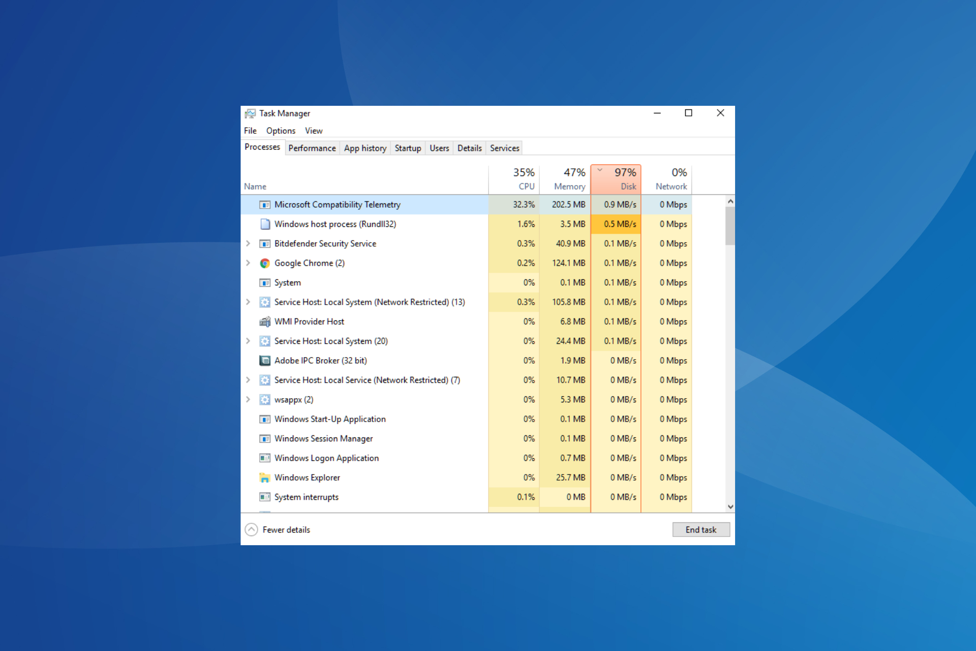 corregir el alto uso de CPU de la telemetría de compatibilidad de Microsoft en Windows