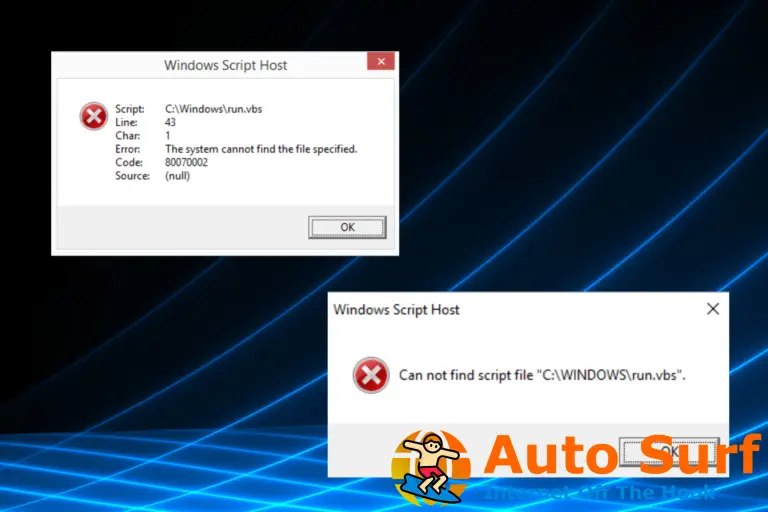 Solucione el error Run.vbs en Windows 10 con estos 5 métodos