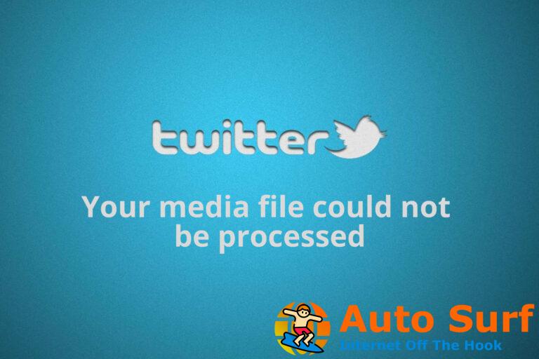 Twitter: no se pudo procesar su archivo multimedia [Fixed]