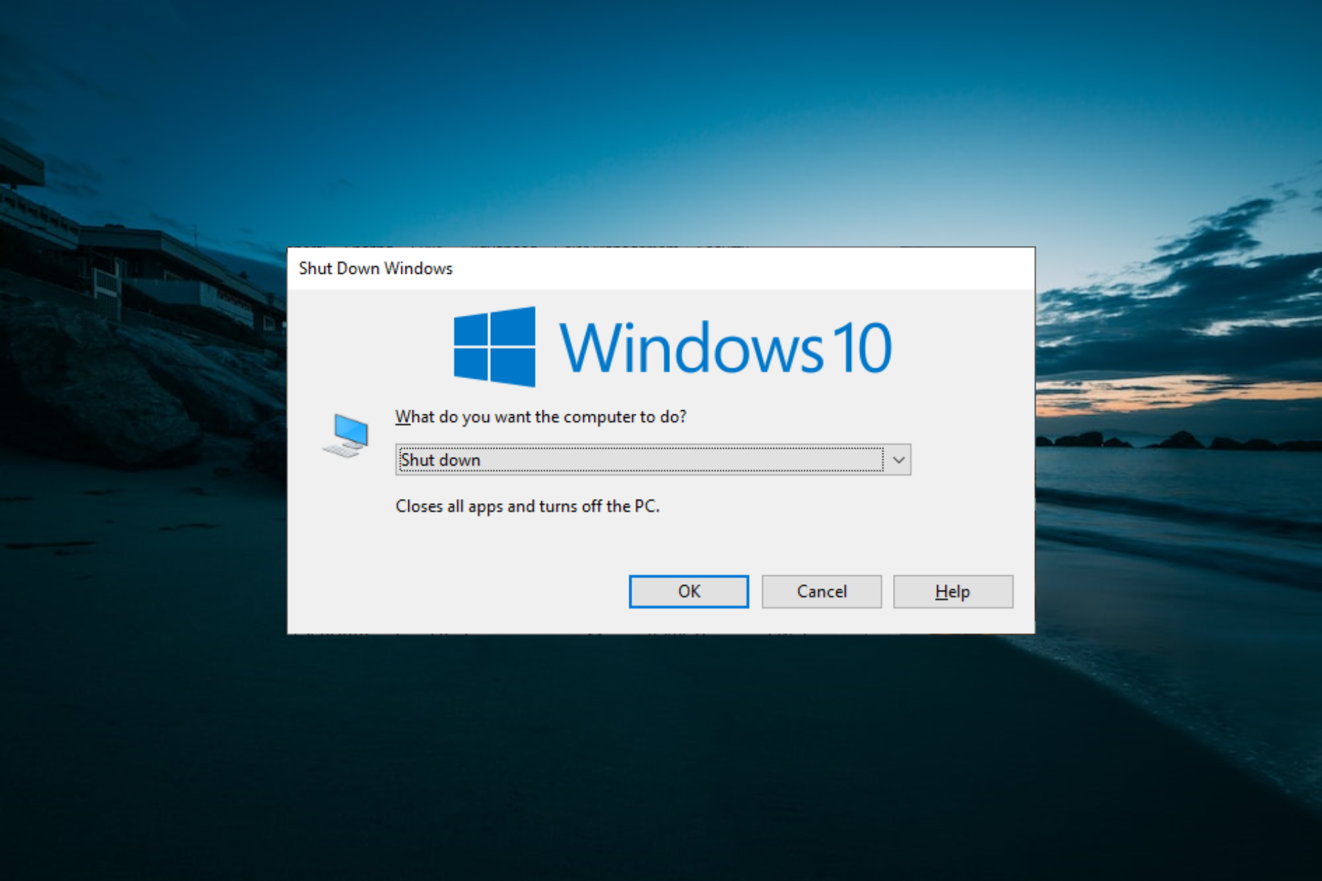 Windows 10 no se cierra correctamente