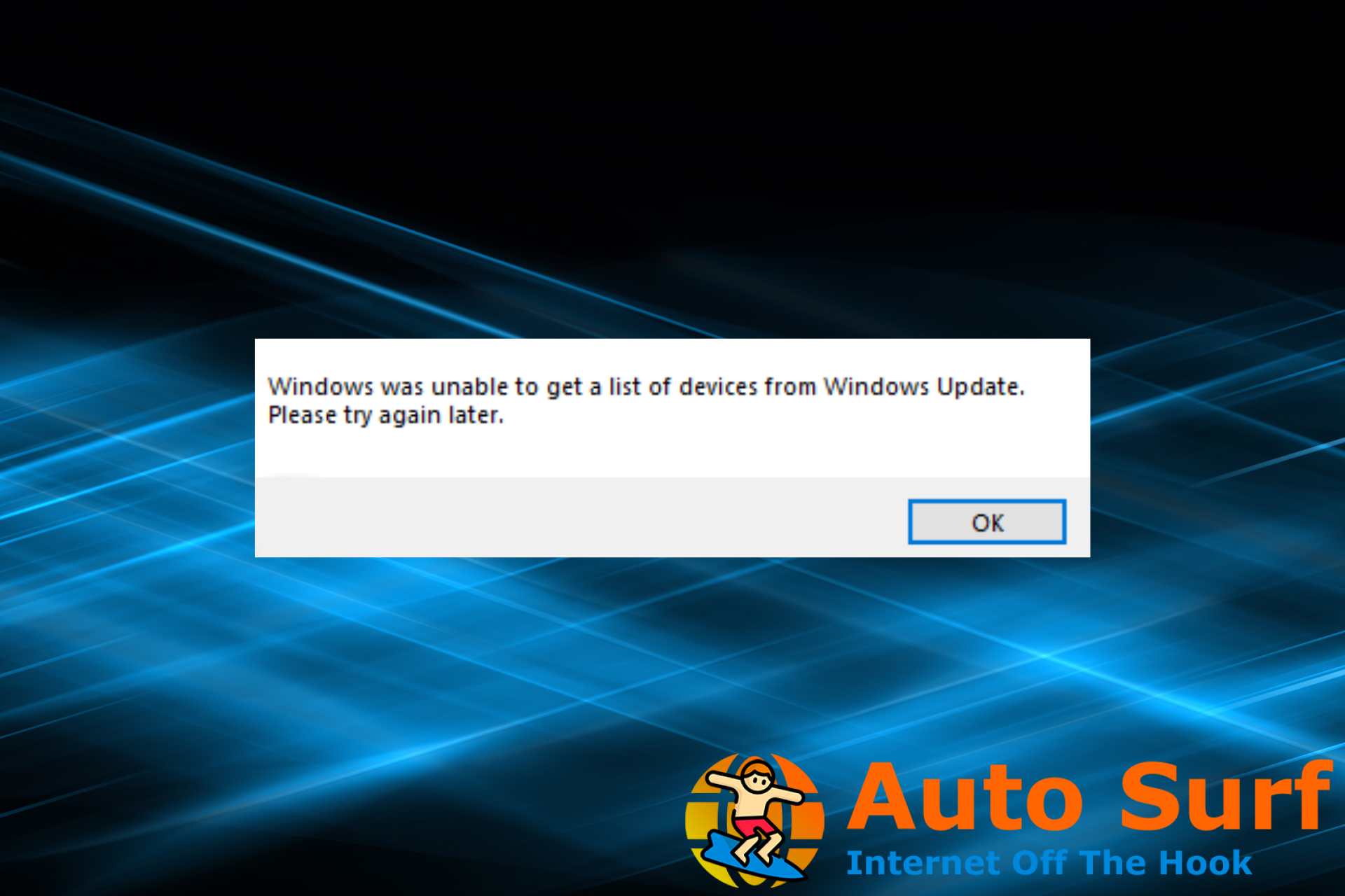 reparar Windows no pudo obtener una lista de dispositivos del error de actualización de Windows al instalar la impresora