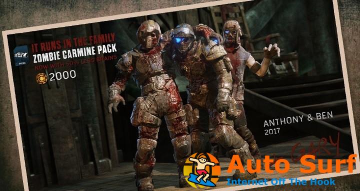 Zombie Carmine Pack y Locust Grenadier Elite de Gears of War 4 están en juego