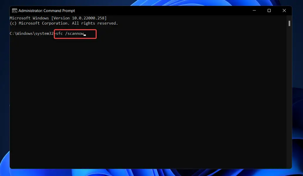sfc-scan-windows-11 gdi+mensaje de error de windows al apagar