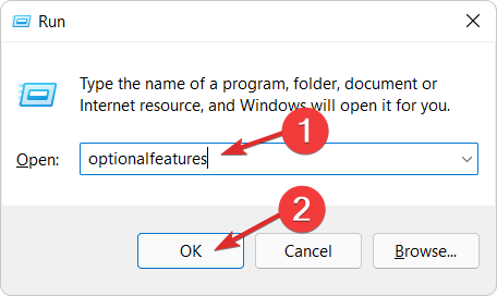 Funciones opcionales: ejecutar Windows 11 sandbox no funciona