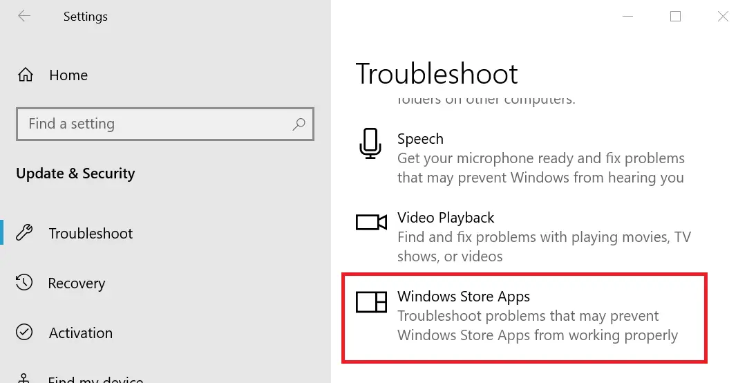 Solucionador de problemas de aplicaciones de la Tienda Windows Solitaire eliminado de la actualización de Windows