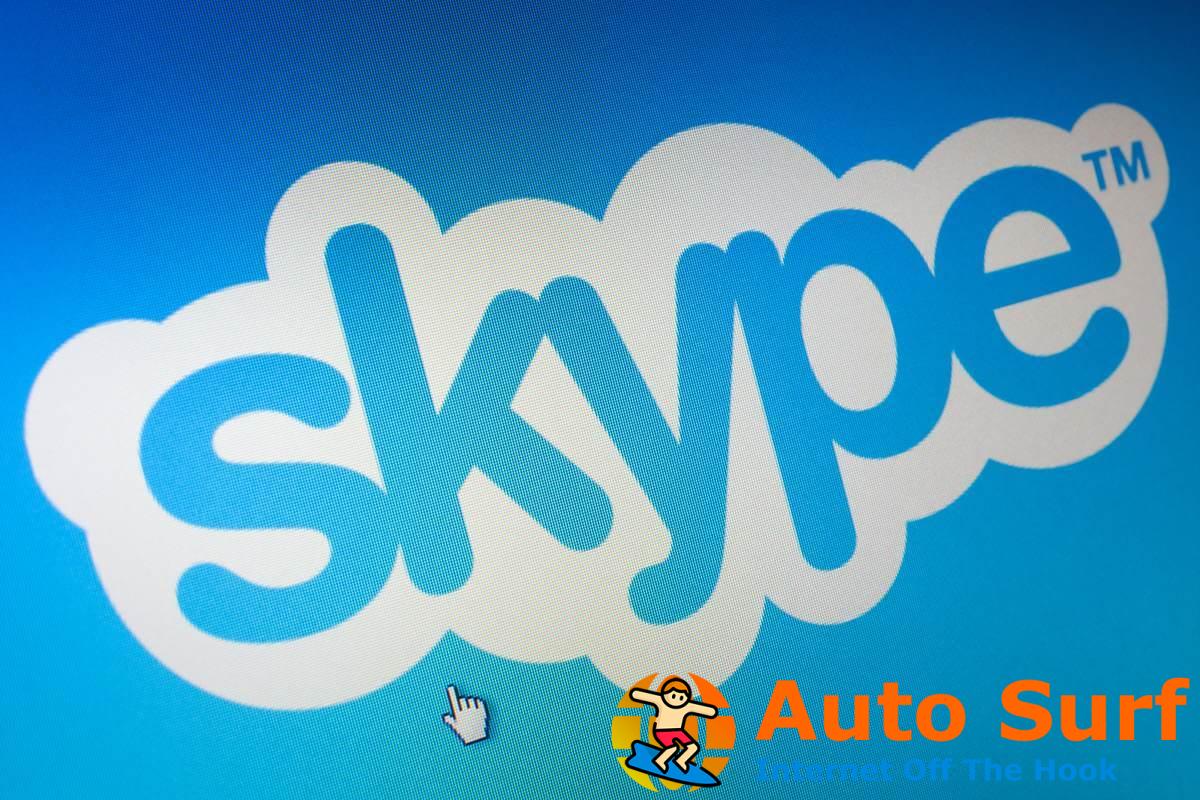 skype no abre