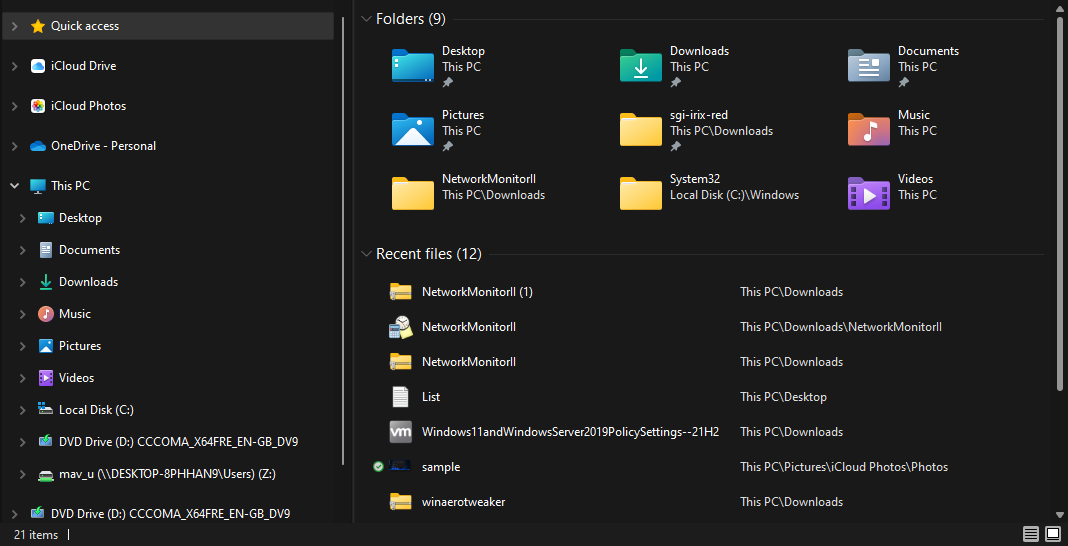 Retraso en el explorador de archivos de Windows 11 del Explorador de archivos a pantalla completa